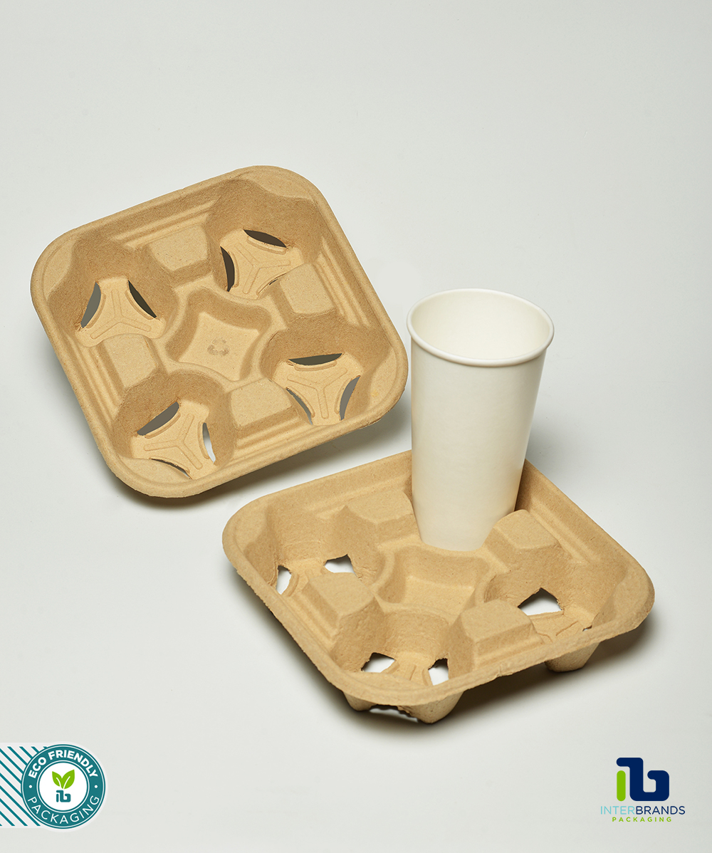 Recyclable cup tray